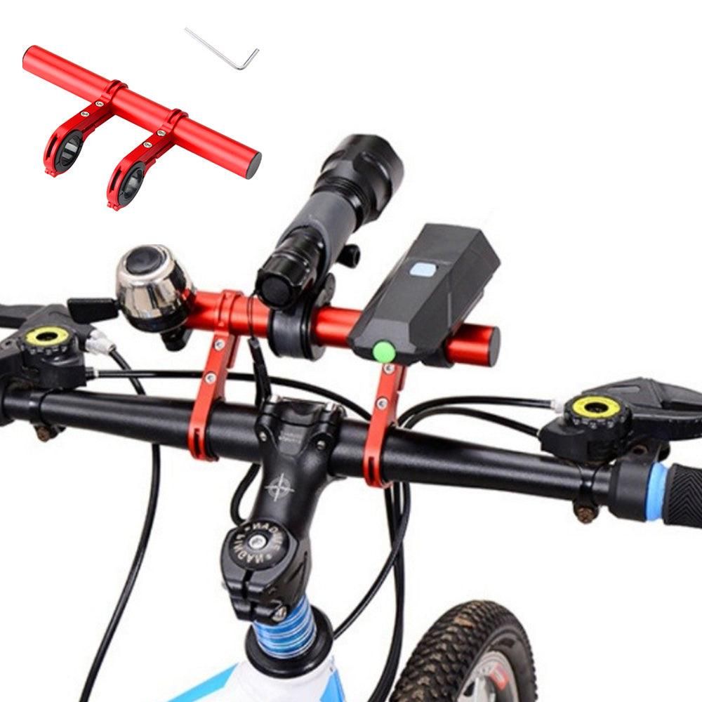 20cm Aluminum Alloy Bicycle Handlebar Extender Mount for Bike Accessories Red