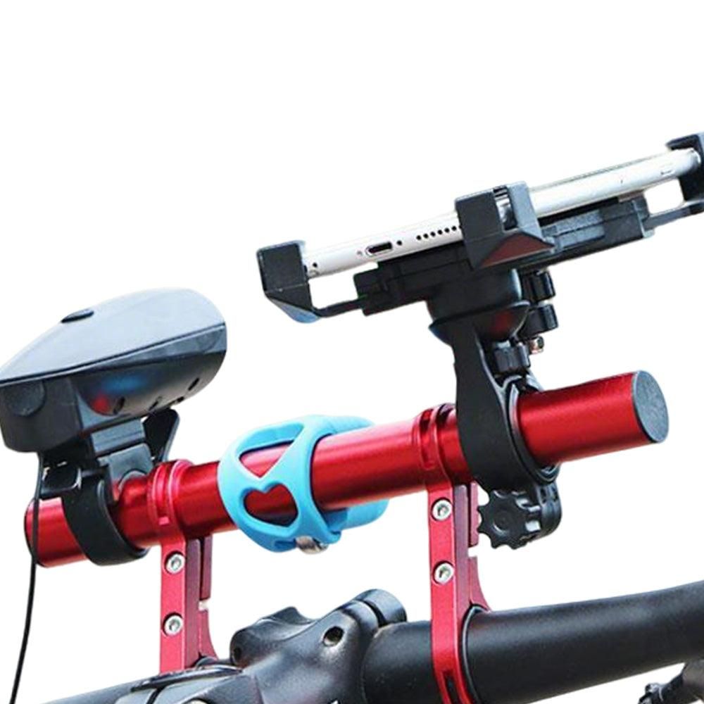 20cm Aluminum Alloy Bicycle Handlebar Extender Mount for Bike Accessories Red