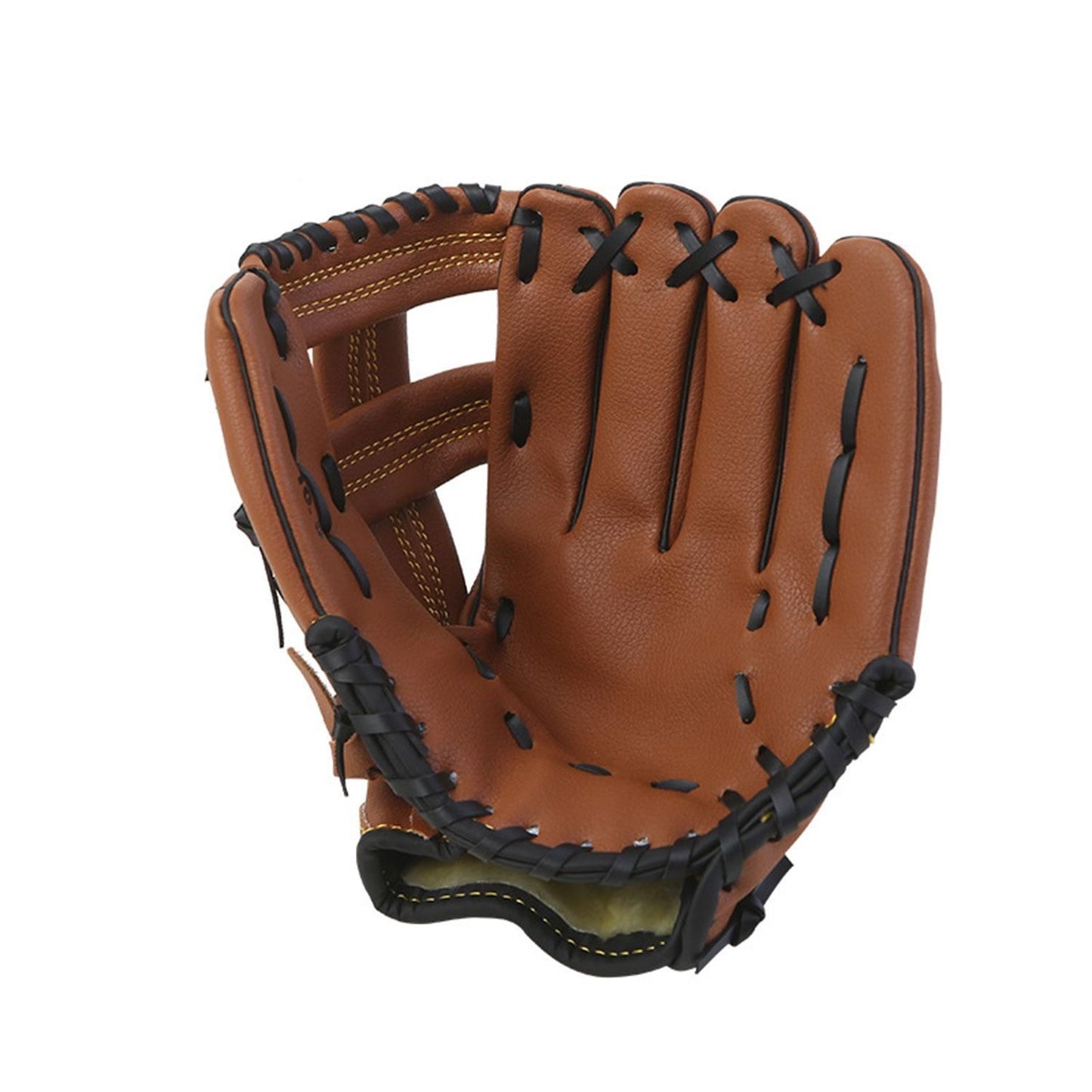 Left Hand Baseball Softball Glove, Training Beginner Mitt for Youth and Adult Players - M