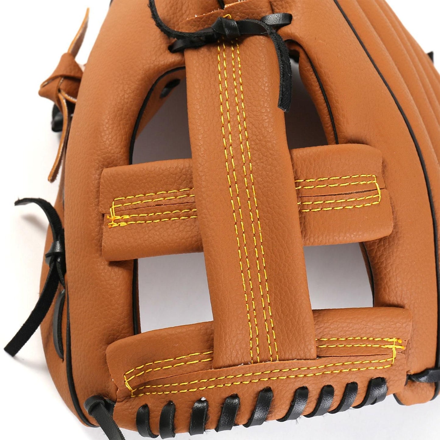 Left Hand Baseball Softball Glove, Training Beginner Mitt for Youth and Adult Players - L
