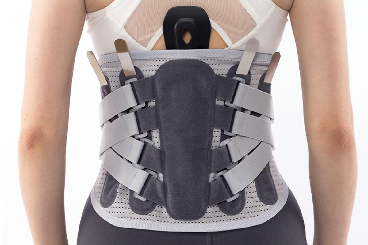 Adjustable Lumbar Support Belt Lower Back Brace With Lumbar Pad Waist Belt - M
