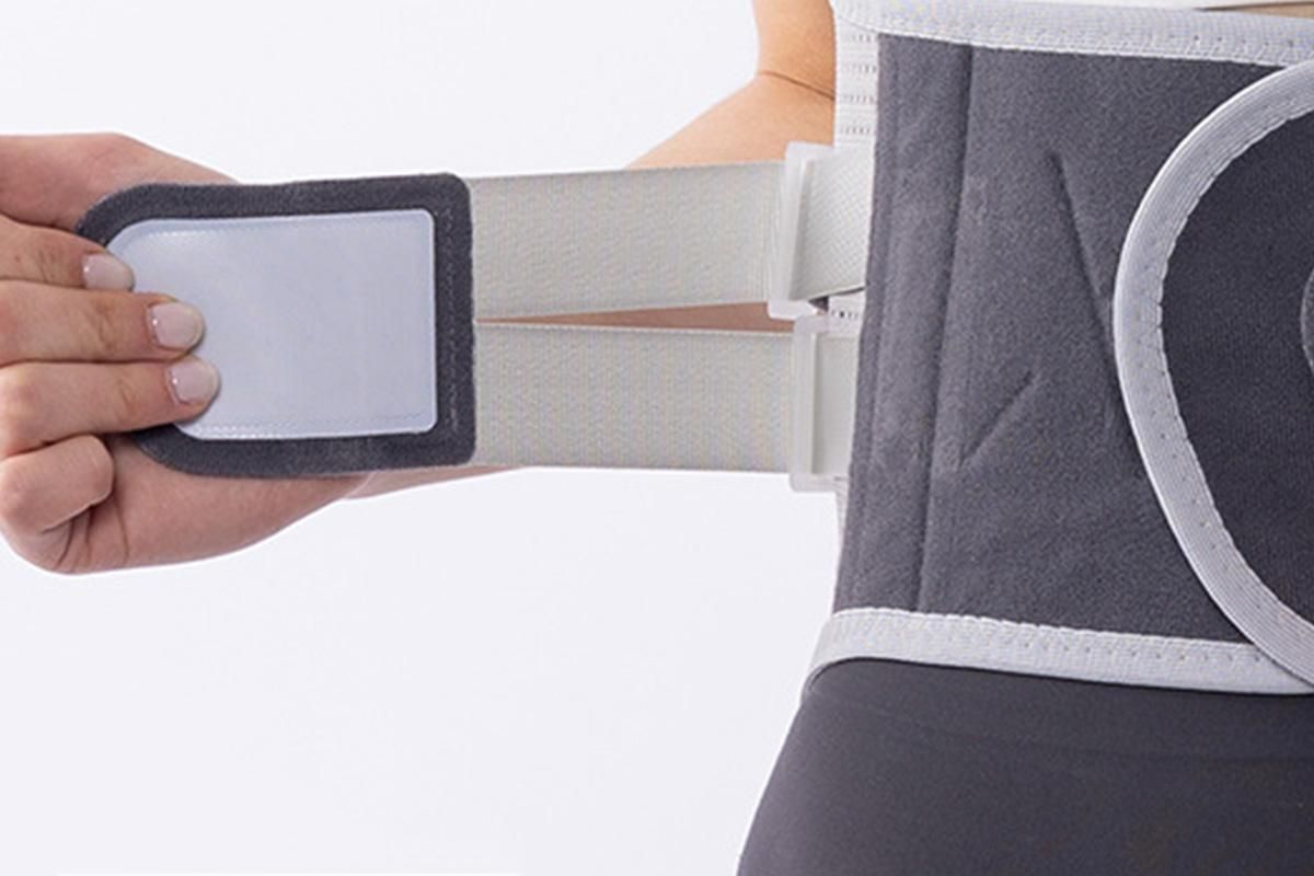 Adjustable Lumbar Support Belt Lower Back Brace With Lumbar Pad Waist Belt - L