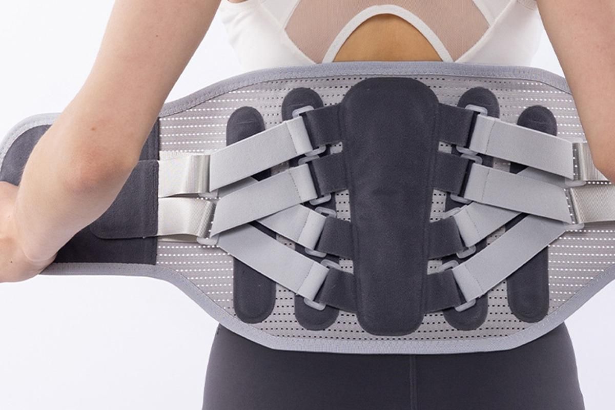 Adjustable Lumbar Support Belt Lower Back Brace With Lumbar Pad Waist Belt - L