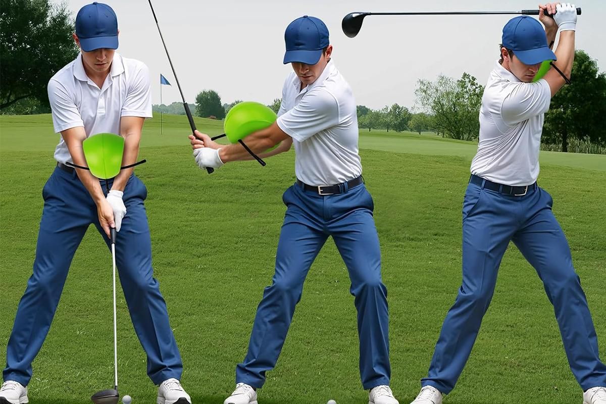 Golf Swing Training Aid Tools Golf Training Ball Posture Correction - Black