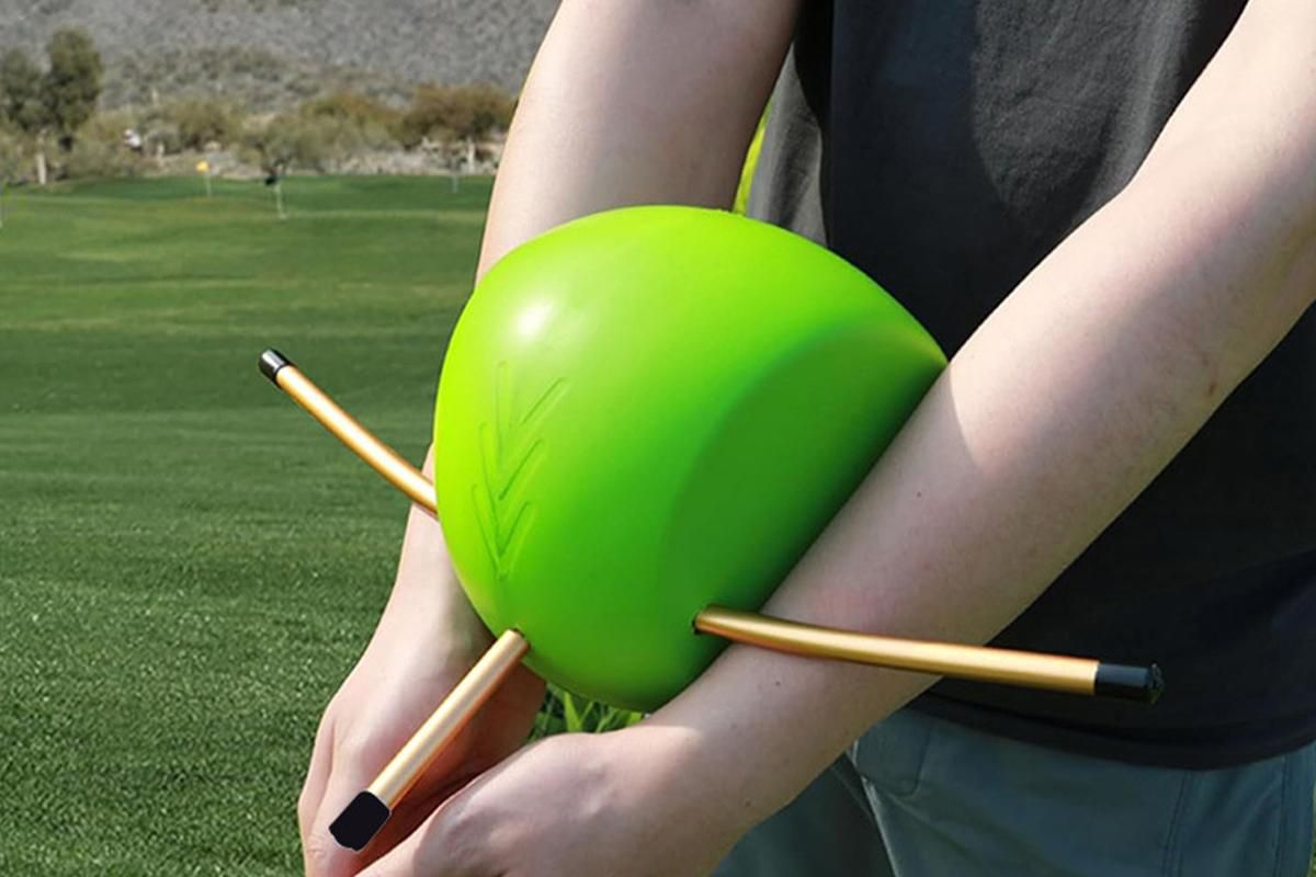 Golf Swing Training Aid Tools Golf Training Ball Posture Correction - Gold