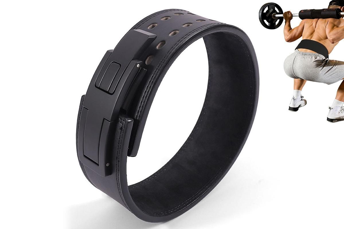 Professional Powerlifting Belt for Squat Deadlift-Black L