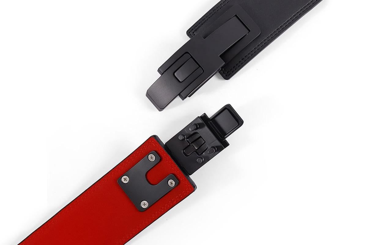 Professional Powerlifting Belt for Squat Deadlift-Red L