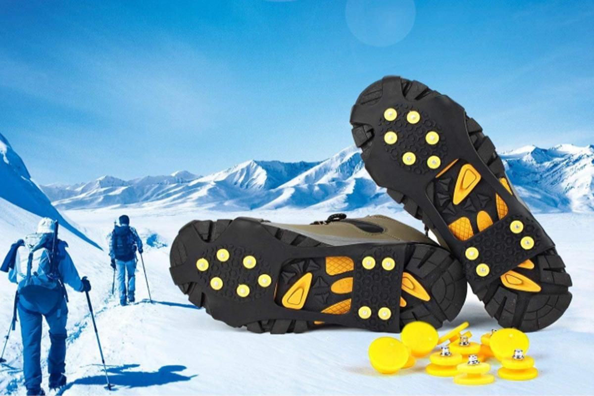 Ice Cleats Crampons Snow Shoe Spikes Grips Anti-Slip for Shoes Boots -M