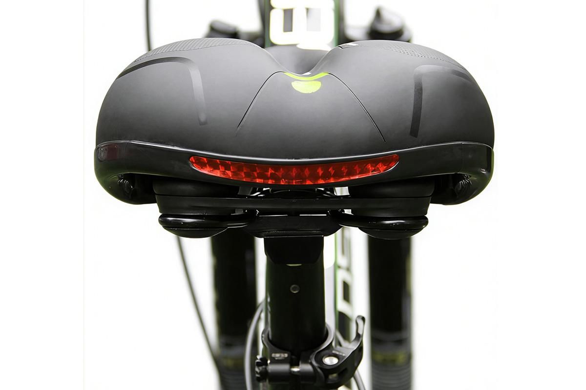Air Cushion Shock Absorbing Mountain Bike Saddle Seat - Yellow