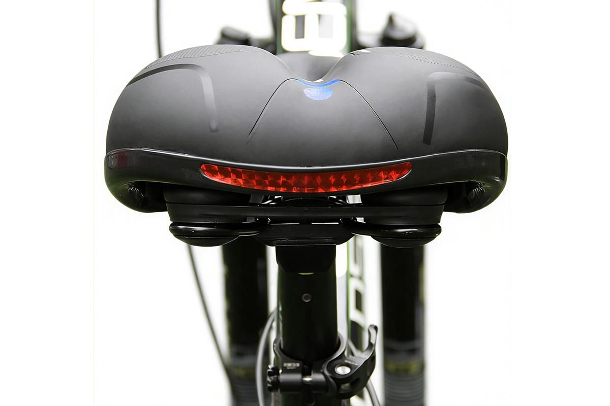 Air Cushion Shock Absorbing Mountain Bike Saddle Seat - Blue