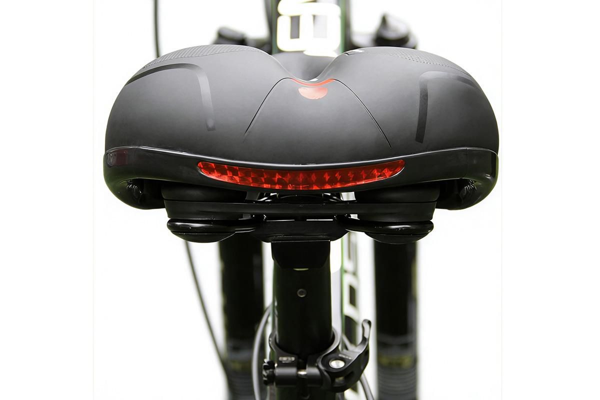 Air Cushion Shock Absorbing Mountain Bike Saddle Seat - Red