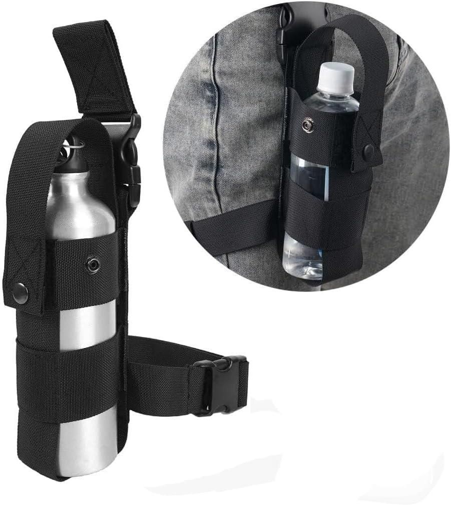 Multifunctional Leg Bag Tactical Thigh Pack Bottle Holder Outdoor Travel Black