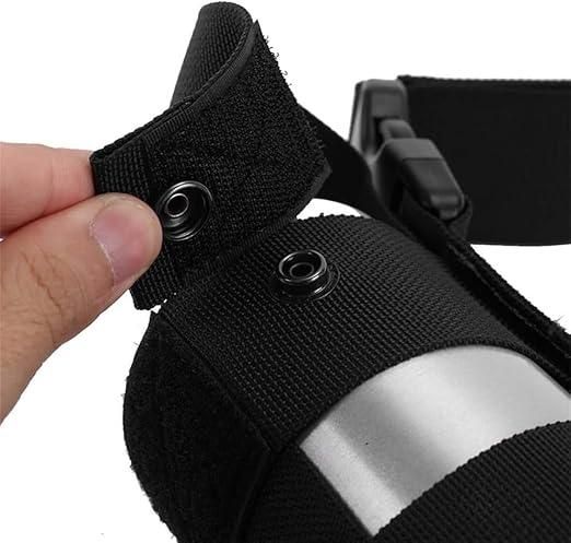 Multifunctional Leg Bag Tactical Thigh Pack Bottle Holder Outdoor Travel Black