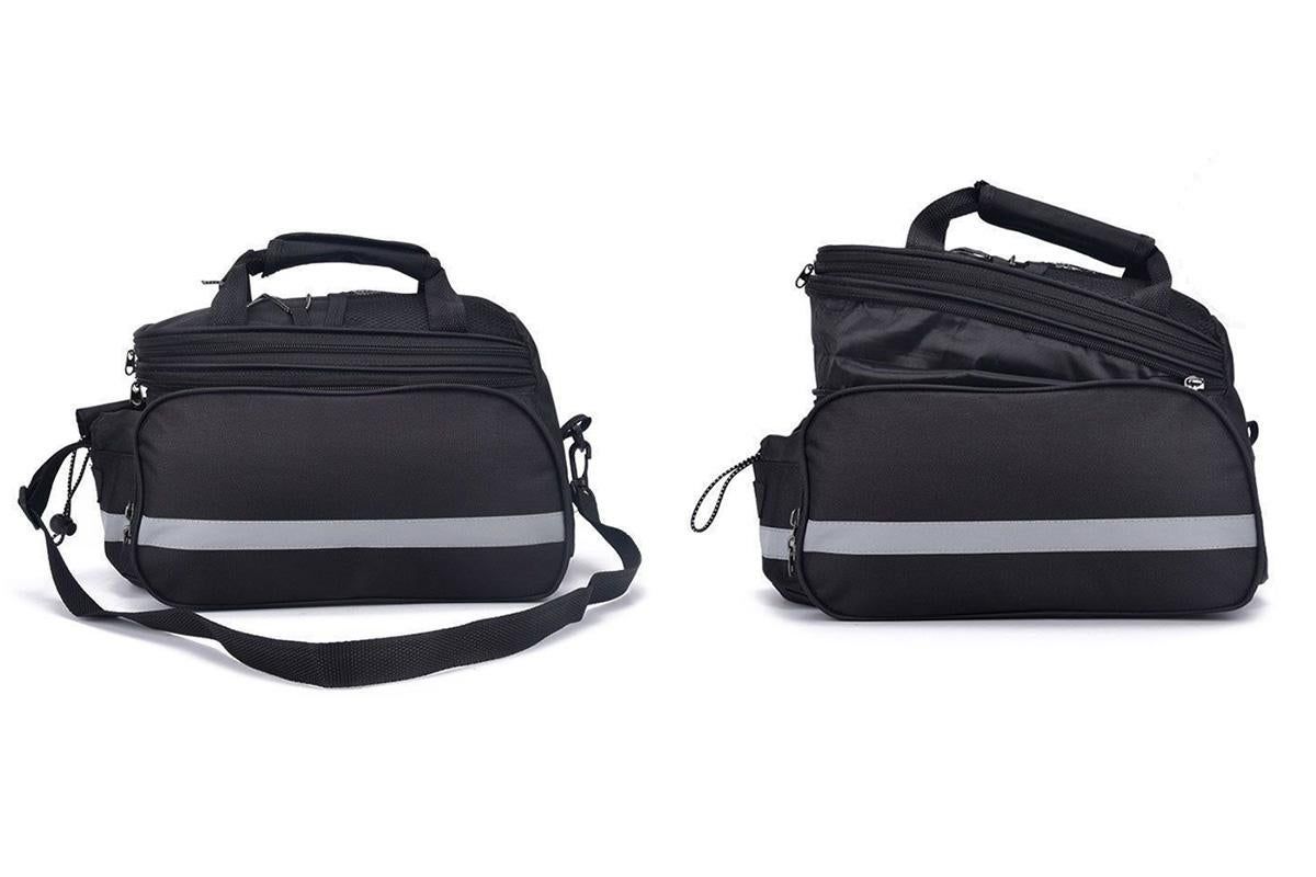 Bicycle Rear Chair Bag Bike Rack Bag Cycle Luggage Carrier Trunk Bag with Rain Cover