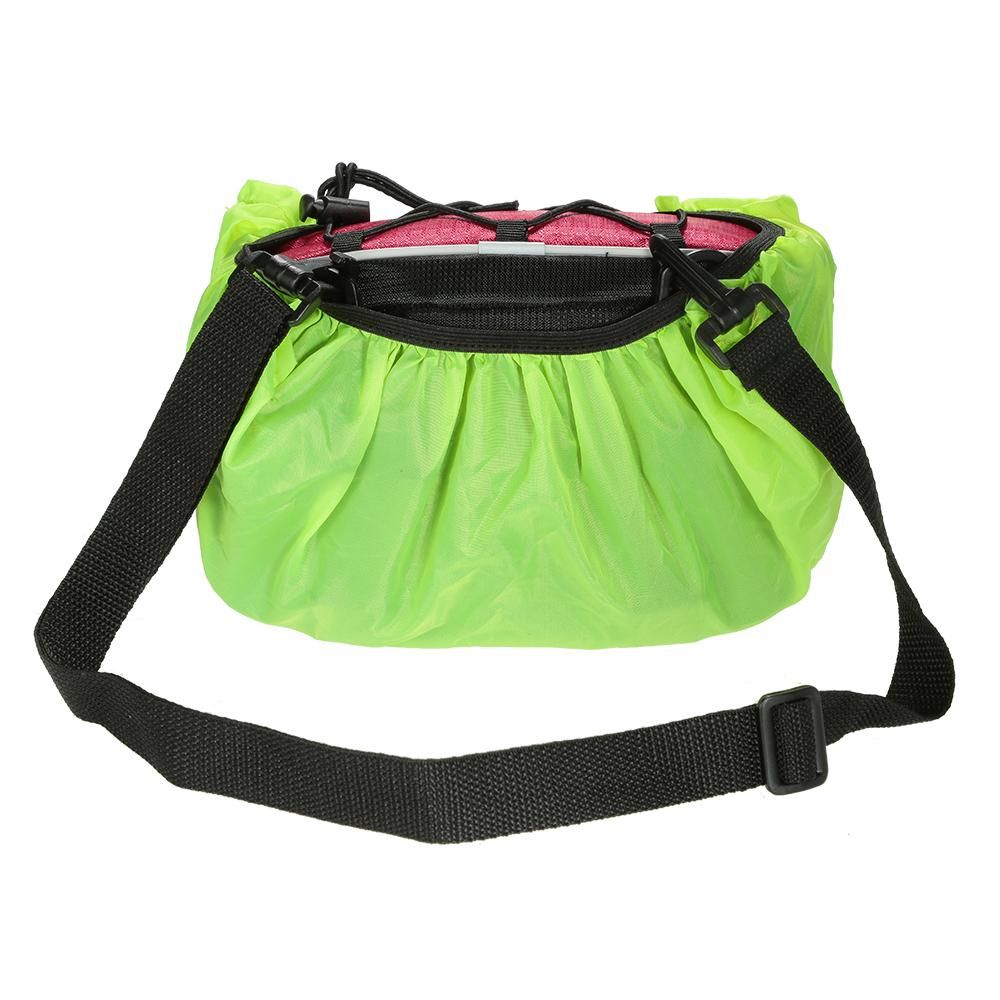 Detachable Bicycle Front Frame Tube Crossbody Storage Bag Gray