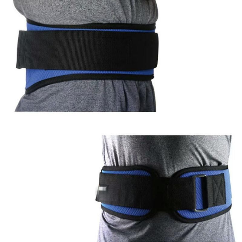 Weightlifting Belt for Men and Women Blue Adjustable Gym Training Powerlifting Back Support Belt Blue XL