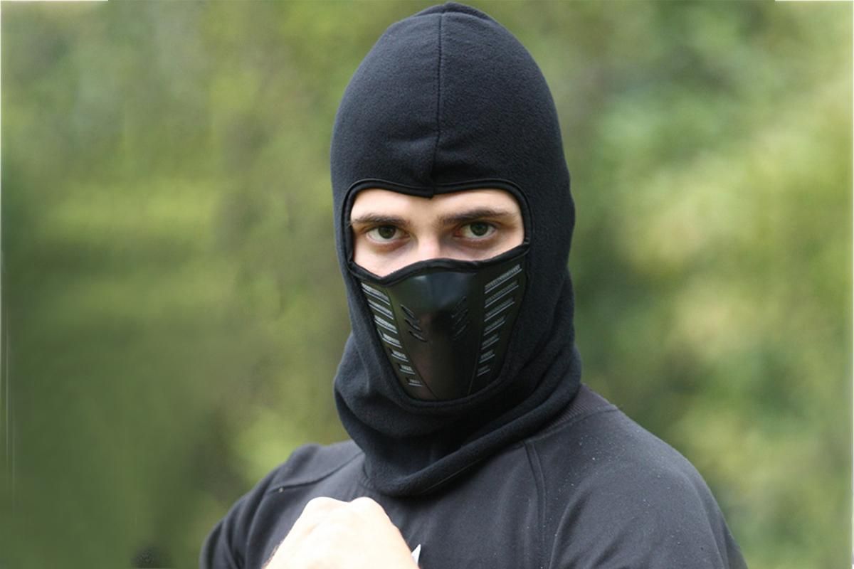Motorcycle Mask Thermal Face Mask Balaclava Ski Mask -Black