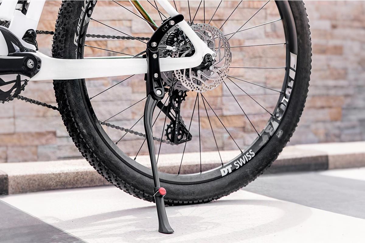 Strong Bike Bicycle Adjustable Side Kickstand Aluminum Alloy Foot Kick Stand for Mountain & Road Bikes