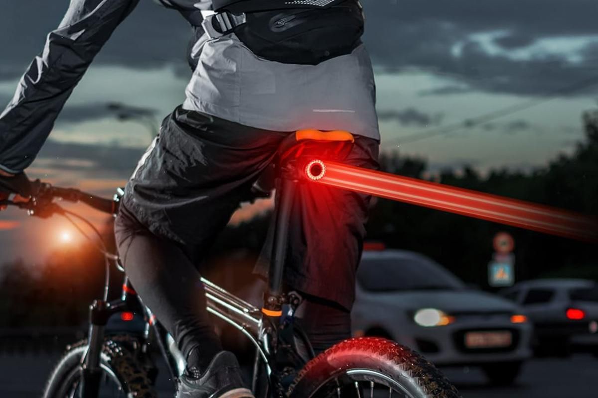 Bike Smart Taillight Auto Brake Sensing Rear Light Warning Saddle Light