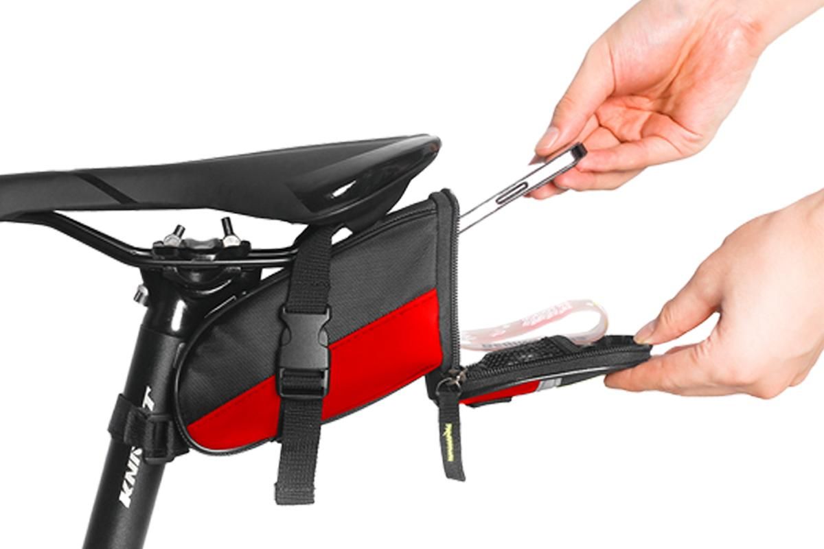 Bike Saddle Bag -Red