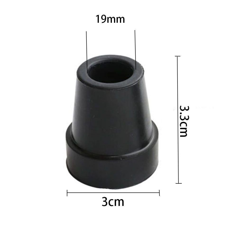 4pcs Rubber Walking Stick Ferrule Noise-reducing 19mm Durable Heavy Duty