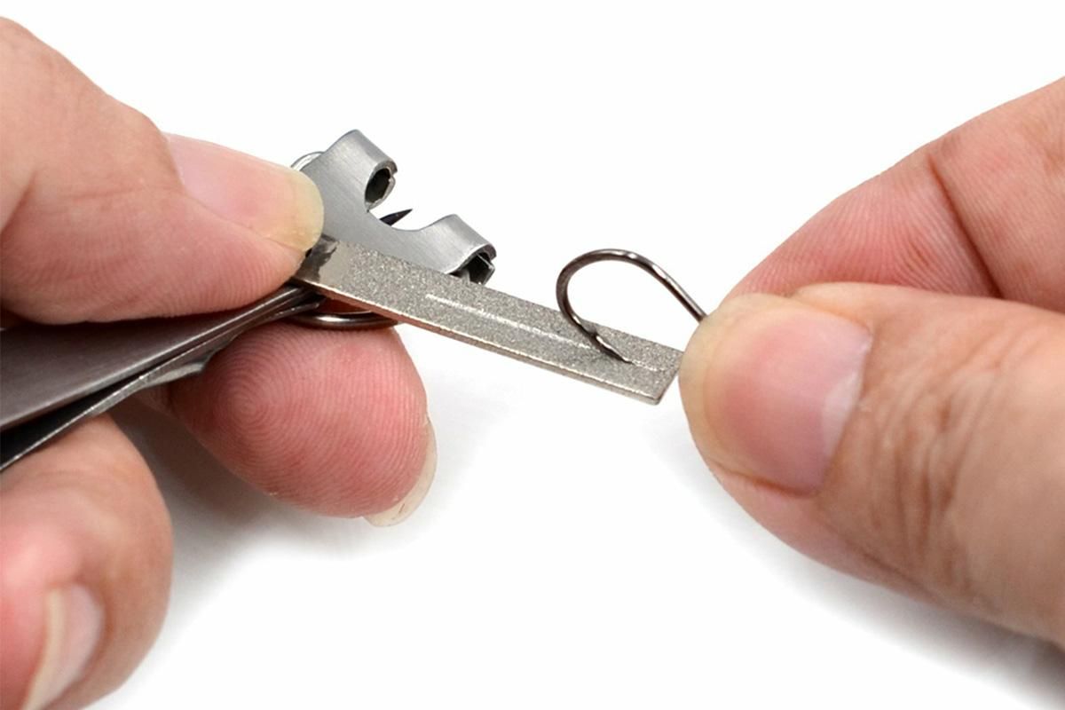 Fishing Knot Tying Tool Fast Line Clippers Tie Tippet Cutter Nipper - Silver and Black
