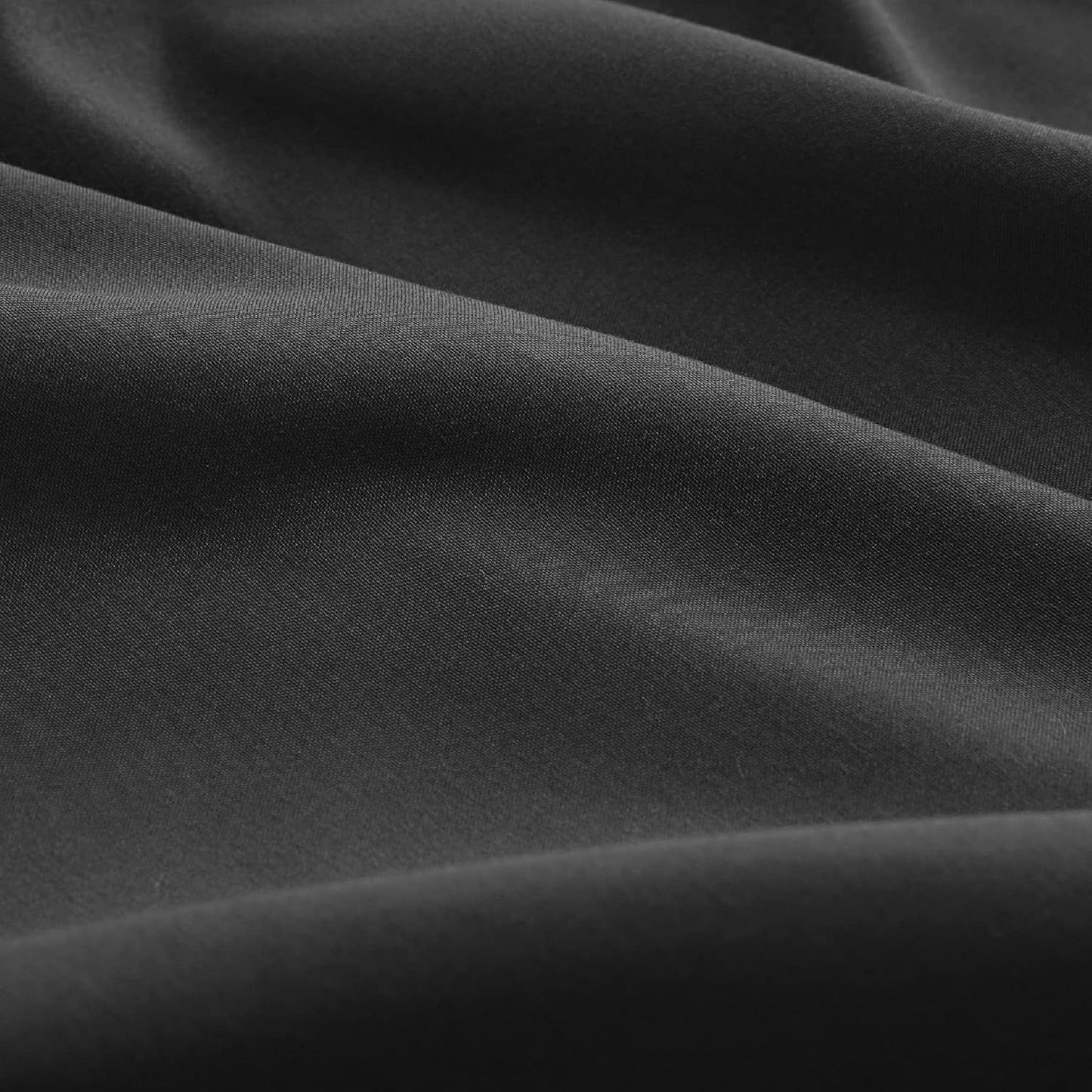 2000TC Hotel Quality Fitted Sheets - 2 Piece Fitted Sheets  -Breathable Bedding - Wrinkle, Fade, Stain Resistant- 16inch/40cm Deep Pocket Fitted Bed Sheets-Wrinkle and Fade Resistant,(Black,King)