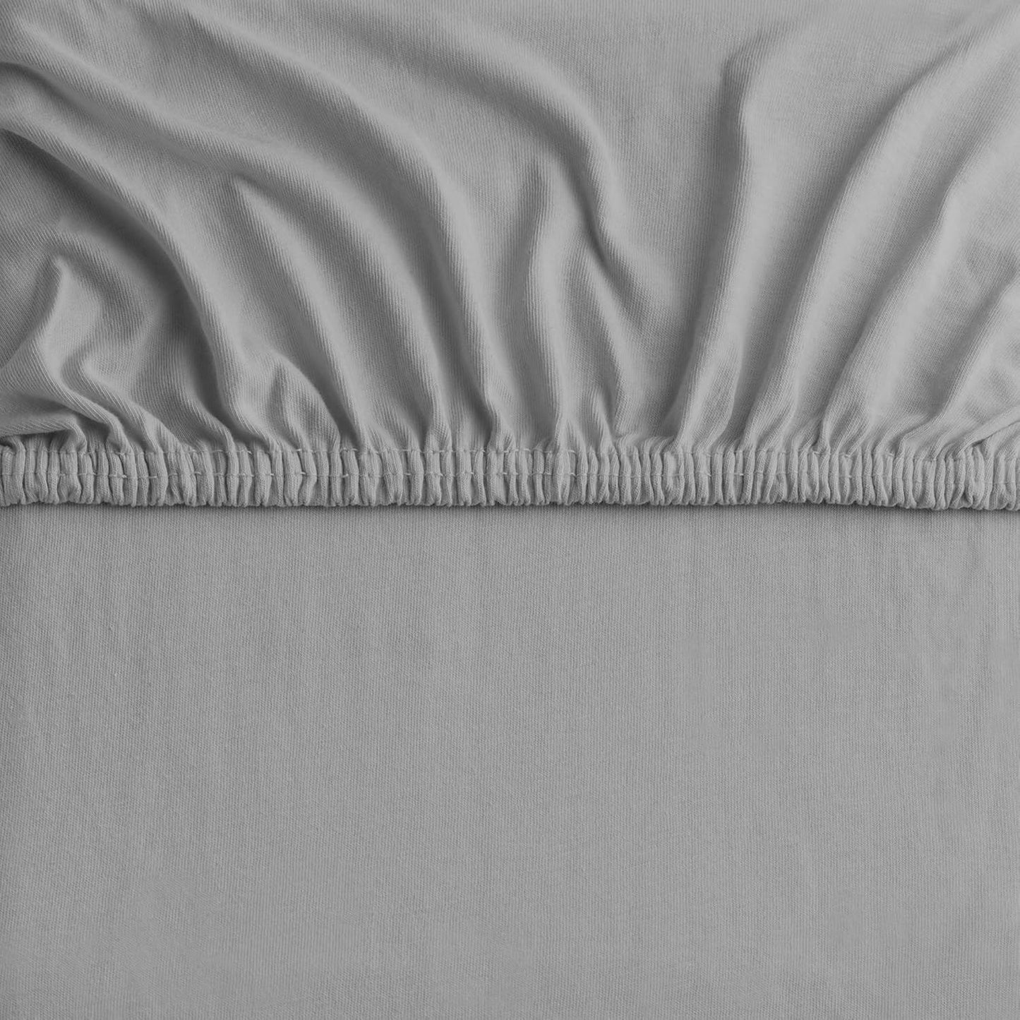 Hotel Quality Fitted sheets - 2 Piece Fitted sheets  -Breathable Bedding - Wrinkle, Fade, Stain Resistant- 26inch/40cm Deep Pocket Fitted Bed Sheet-Wrinkle and Fade Resistant,(Grey,Double)