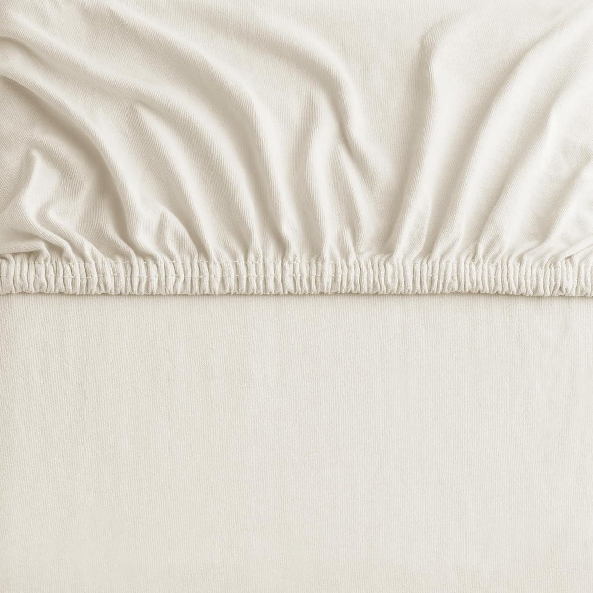 Hotel Quality Fitted sheets - 2 Piece Fitted sheets  -Breathable Bedding - Wrinkle, Fade, Stain Resistant- 26inch/40cm Deep Pocket Fitted Bed Sheet-Wrinkle and Fade Resistant,(Cream White,Single)