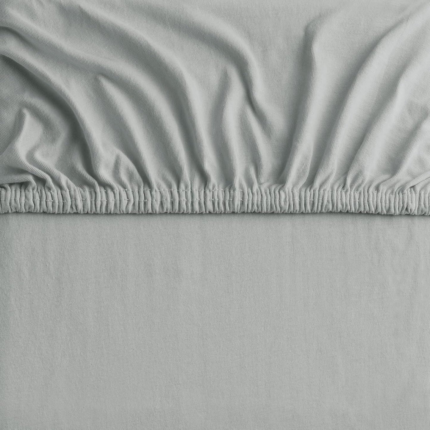 Hotel Quality Fitted sheets - 2 Piece Fitted sheets  -Breathable Bedding - Wrinkle, Fade, Stain Resistant- 26inch/40cm Deep Pocket Fitted Bed Sheet-Wrinkle and Fade Resistant,(Silver-gray,Super King)