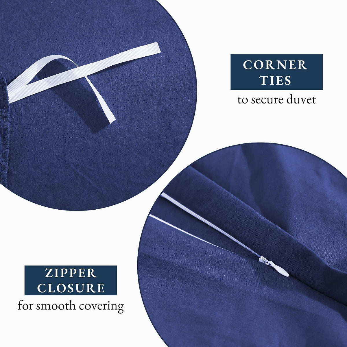 Hotel Soft Microfiber Duvet Cover Set-2000TC Quilt Cover Set & Pillowcases -1 Donna Cover Zipper Closure & 1 x Pillowcases-Breathable Bedding - Wrinkle, Fade, Stain Resistant(Royal blue,Single)