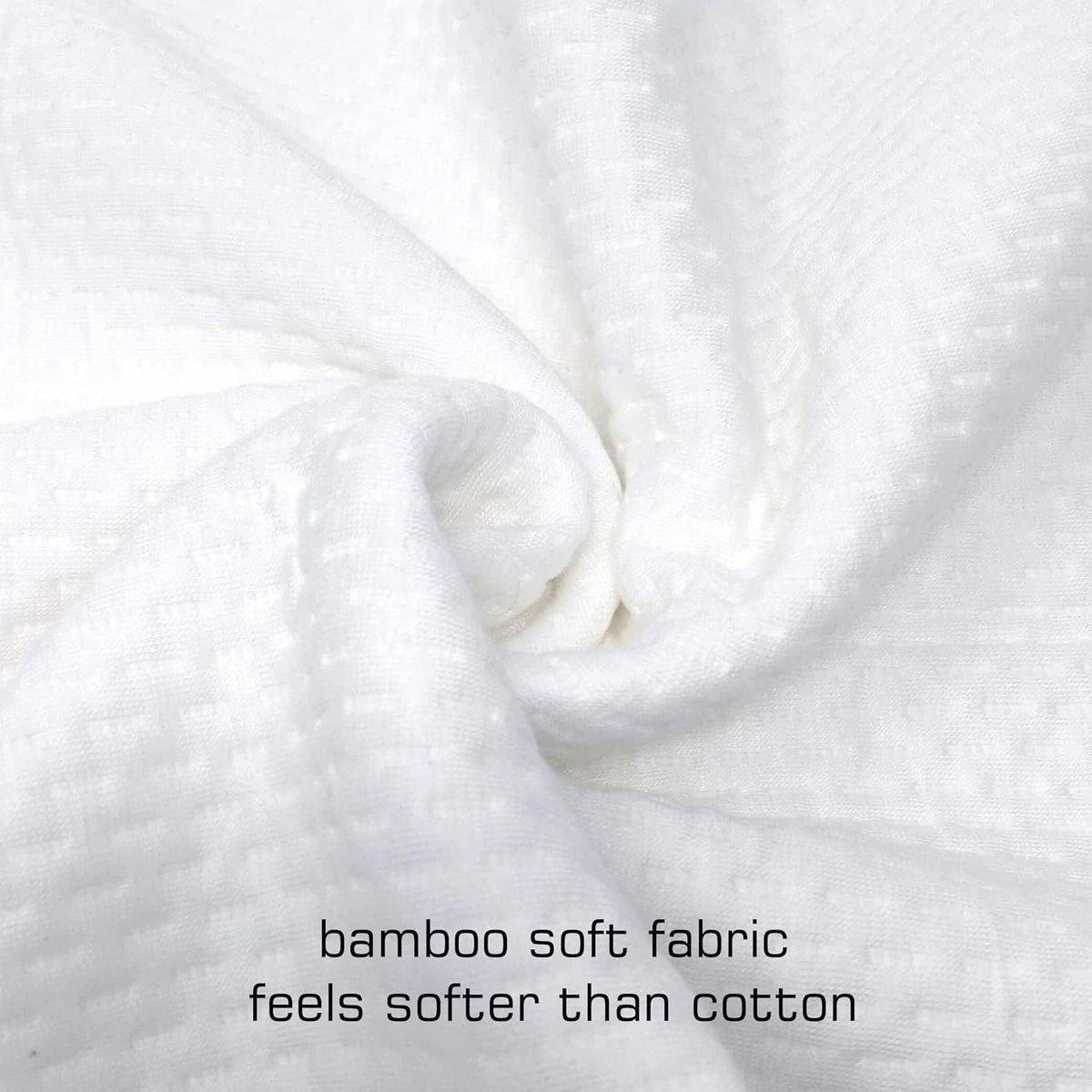 Waterproof Bamboo Pillow Protector Cover,100% Bug Water Proof Zippered Pillow Cases Body Size (1 Pack, White,50cm x 150cm)