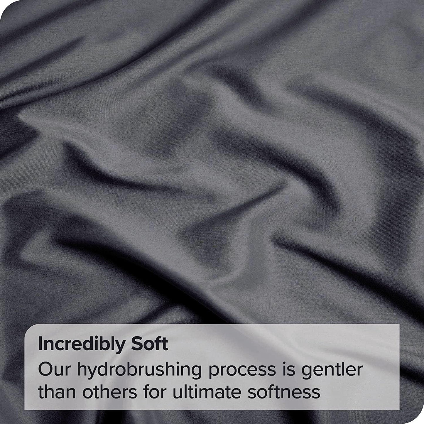 Hotel Quality Fitted Sheet - 1 Piece Fitted Sheet  -Breathable Bedding - Wrinkle, Fade, Stain Resistant- 16inch/40cm Deep Pocket Fitted Bed Sheet-Wrinkle and Fade Resistant,(Dark gray,King Single)