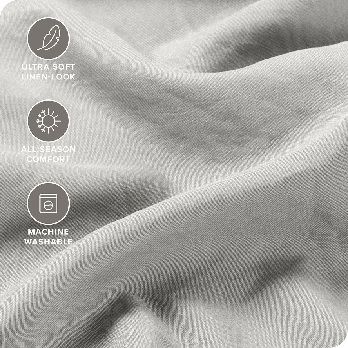 Hotel Quality Fitted Sheet - 1 Piece Fitted Sheet  -Breathable Bedding - Wrinkle, Fade, Stain Resistant- 16inch/40cm Deep Pocket Fitted Bed Sheet-Wrinkle and Fade Resistant,(Silver-gray,King Single)