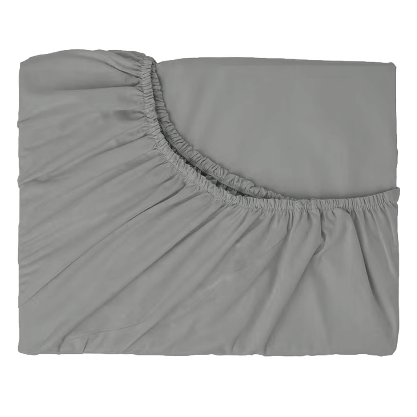 Hotel Quality Fitted Sheet - 1 Piece Fitted Sheet  -Breathable Bedding - Wrinkle, Fade, Stain Resistant- 16inch/40cm Deep Pocket Fitted Bed Sheet-Wrinkle and Fade Resistant,(Grey,Super King)