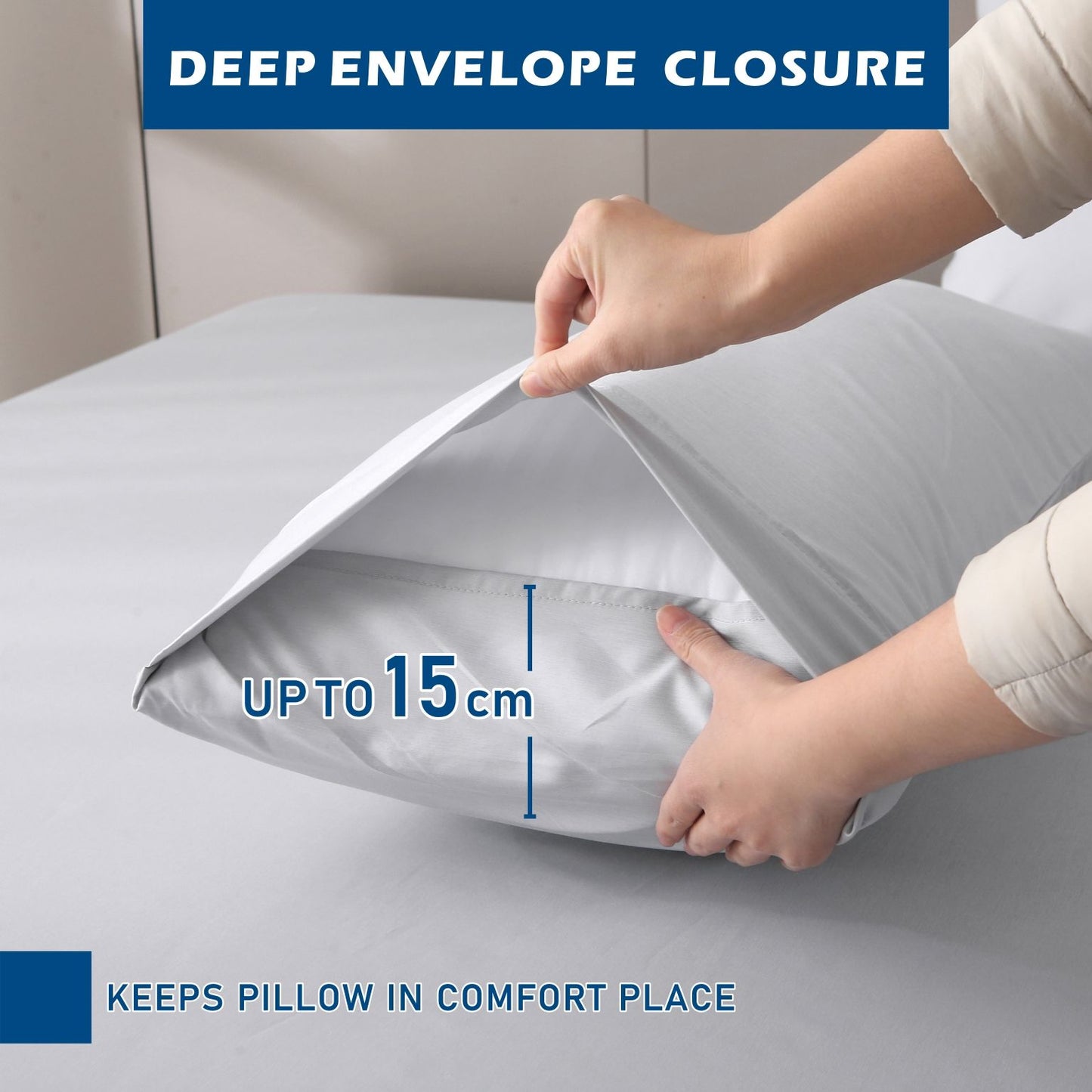 3 Piece Hotel Bamboo Cooling Sheet Set -Ultra Soft 2000TC Breathable Bed Sheets Set with 37 Centimetre Deep Pocket-Cooling Sheets for Hot Sleepers(Silver-gray,King Single)