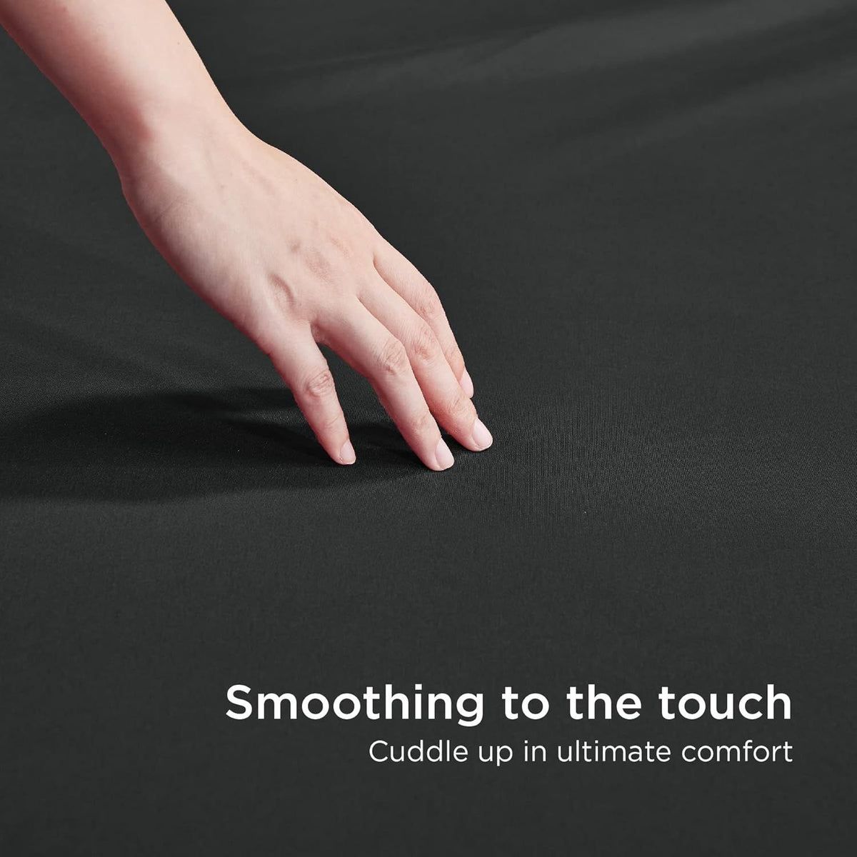 2000TC Hotel Quality Fitted Sheets - 2 Piece Fitted Sheets  -Breathable Bedding - Wrinkle, Fade, Stain Resistant- 16inch/40cm Deep Pocket Fitted Bed Sheets-Wrinkle and Fade Resistant,(Black,Super King)