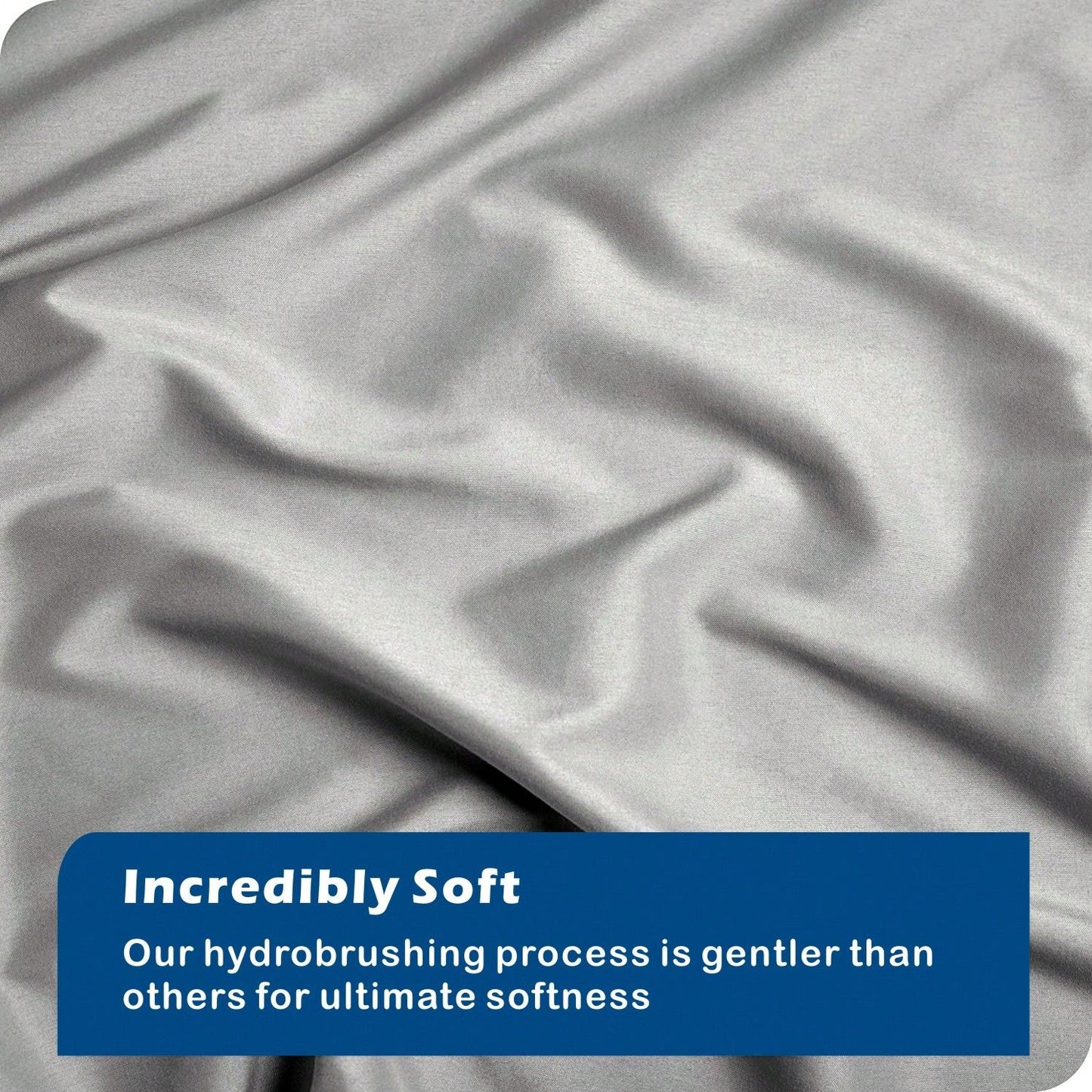 Hotel Soft Microfiber Duvet Cover Set-2000TC Quilt Cover Set & Pillowcases -1 Donna Cover Zipper Closure & 1 x Pillowcases-Breathable Bedding - Wrinkle, Fade, Stain Resistant(Silver-gray,Double)