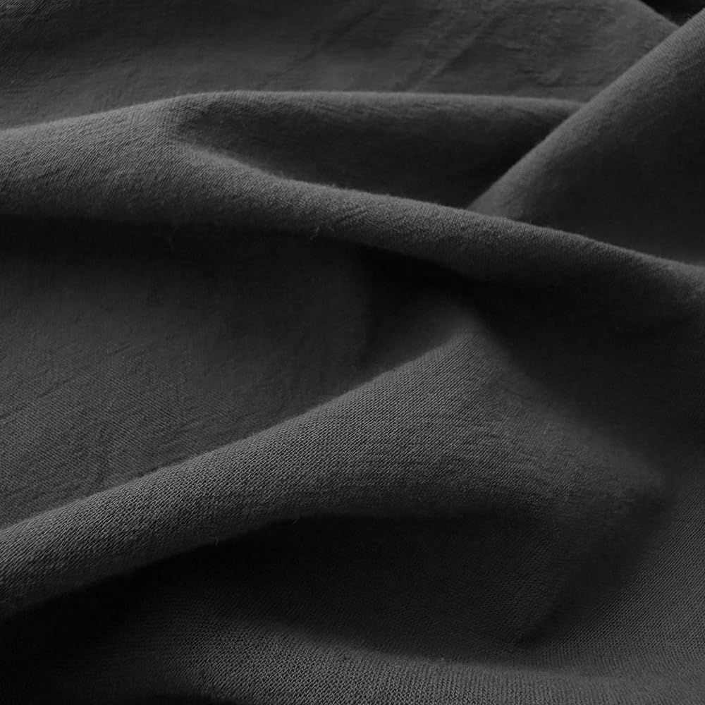 Hotel Soft Microfiber Duvet Cover Set-2000TC Quilt Cover Set & Pillowcases -1 Donna Cover Zipper Closure & 1 x Pillowcases-Breathable Bedding - Wrinkle, Fade, Stain Resistant(Black,King)