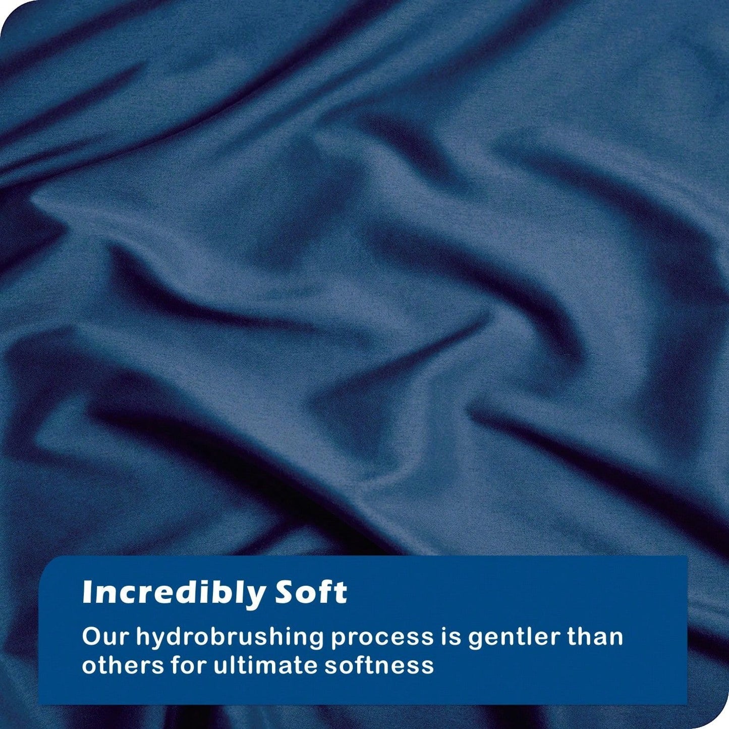 Hotel Soft Microfiber Duvet Cover Set-2000TC Quilt Cover Set & Pillowcases -1 Donna Cover Zipper Closure & 1 x Pillowcases-Breathable Bedding - Wrinkle, Fade, Stain Resistant(Navy,Queen)