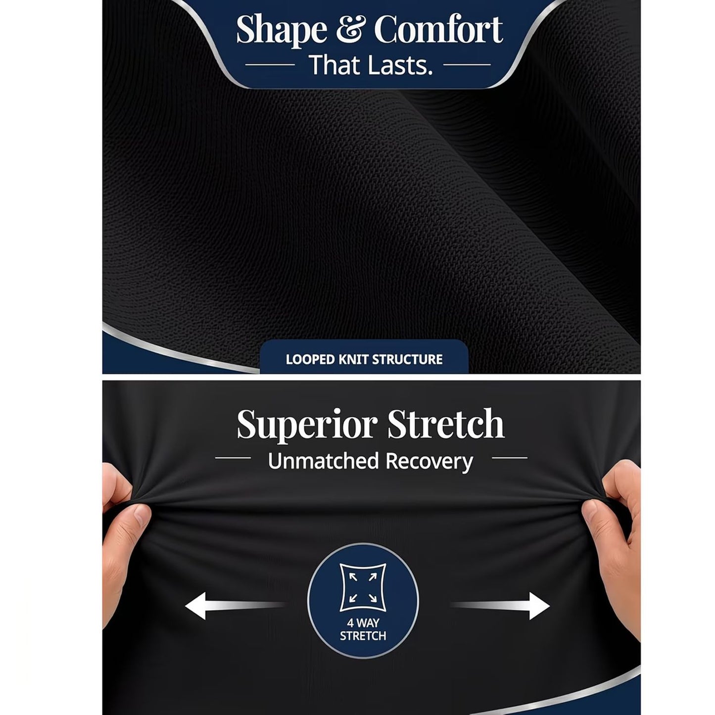 Hotel Quality Fitted Sheet - 1 Piece Fitted Sheet  -Breathable Bedding - Wrinkle, Fade, Stain Resistant- 16inch/40cm Deep Pocket Fitted Bed Sheet-Wrinkle and Fade Resistant,(Black,Queen)