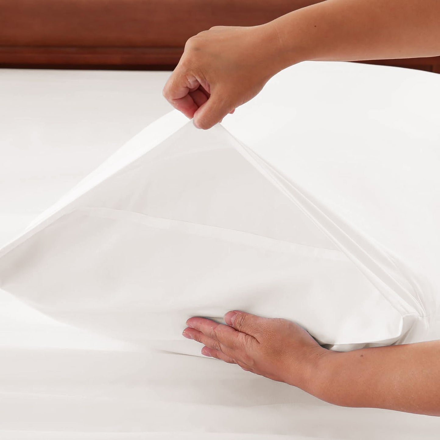 Hotel Soft Bed Sheet Set- Bedding Sheets & Pillowcases -Breathable Bedding - Wrinkle, Fade, Stain Resistant-Deep Pocket Flat Fitted Bed Sheet Set(White,Single)