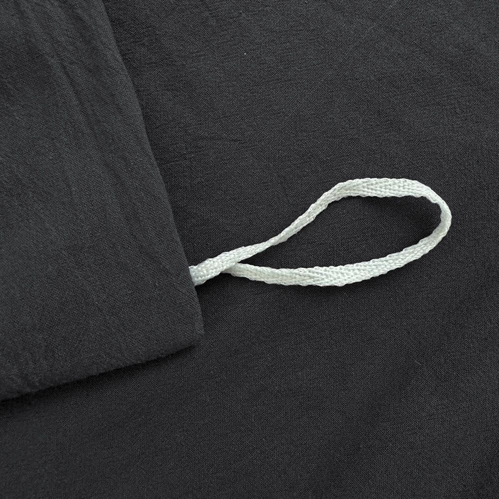Hotel Soft Microfiber Duvet Cover Set-2000TC Quilt Cover Set & Pillowcases -1 Donna Cover Zipper Closure & 1 x Pillowcases-Breathable Bedding - Wrinkle, Fade, Stain Resistant(Black,Super King)