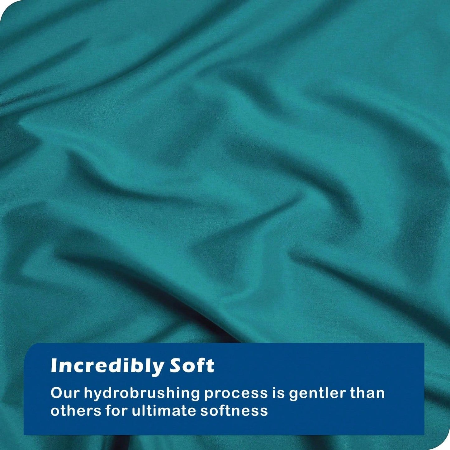 Hotel Soft Microfiber Duvet Cover Set-2000TC Quilt Cover Set & Pillowcases -1 Donna Cover Zipper Closure & 1 x Pillowcases-Breathable Bedding - Wrinkle, Fade, Stain Resistant(Biscay blue,Super King)