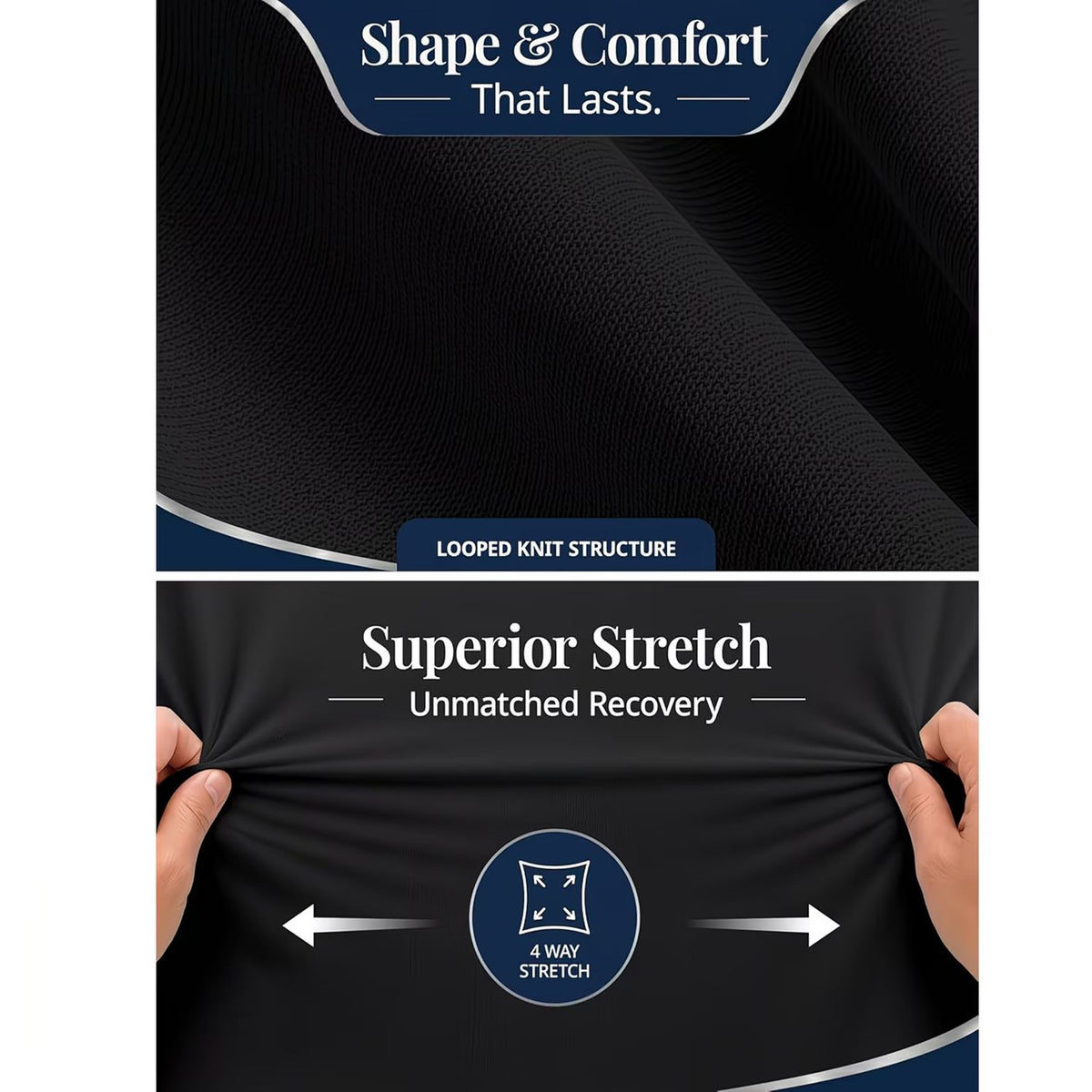 Hotel Quality Fitted Sheet - 1 Piece Fitted Sheet  -Breathable Bedding - Wrinkle, Fade, Stain Resistant- 16inch/40cm Deep Pocket Fitted Bed Sheet-Wrinkle and Fade Resistant,(Black,Super King)