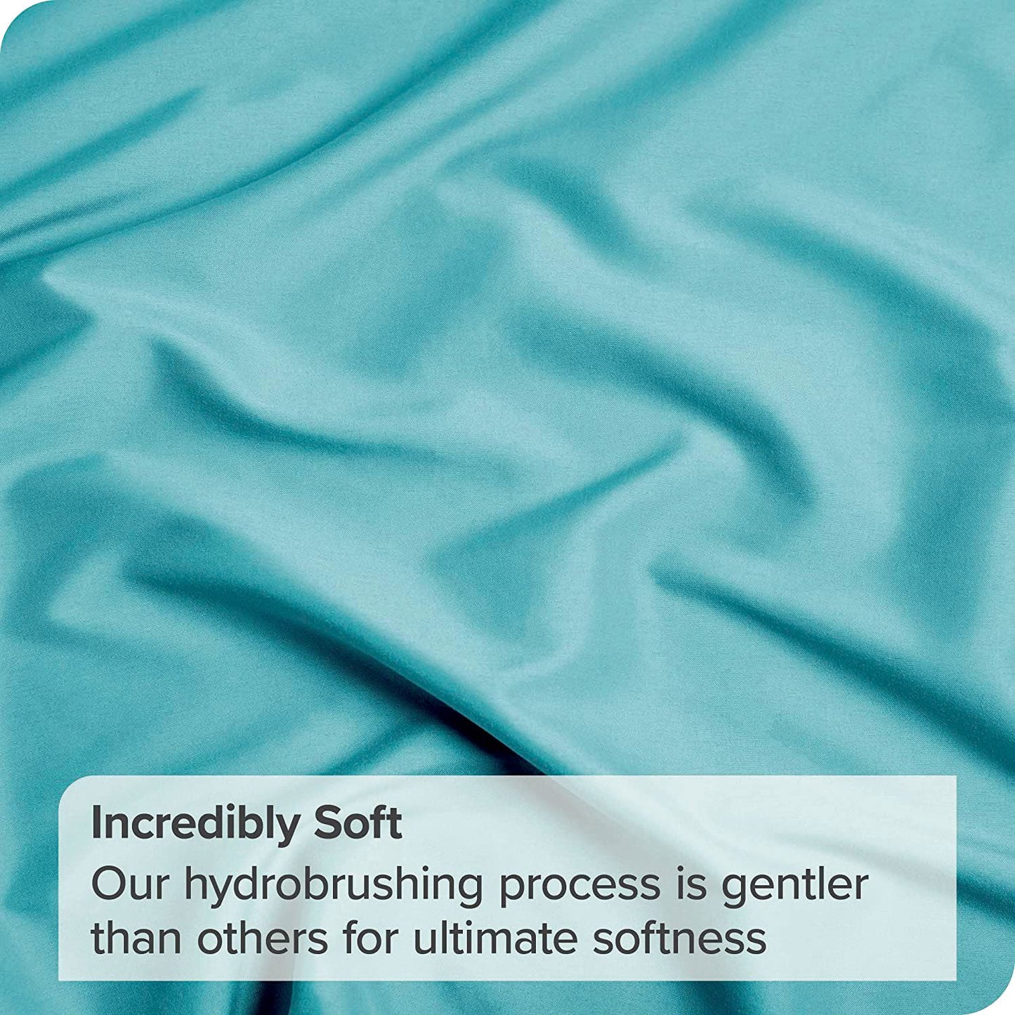 4 Piece Bed Sheet Set- Bedding Sheets & Pillowcases -Breathable Bedding - Wrinkle, Fade, Stain Resistant-Deep Pocket Flat Fitted Bed Sheet Set(Ice Blue,Double)