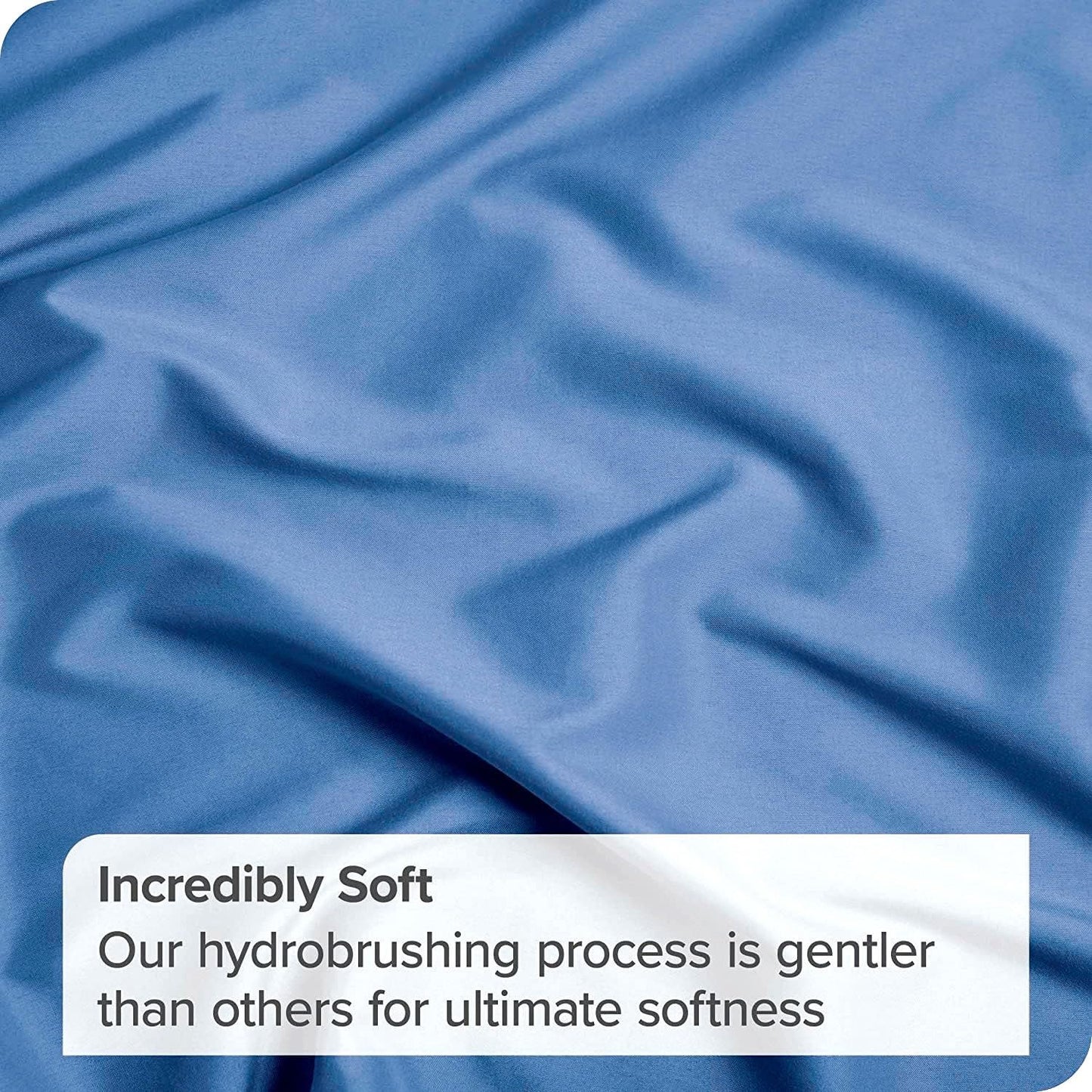 3 Piece Fitted Sheet Set- Fitted Sheet & Pillowcases -Breathable Bedding - Wrinkle, Fade, Stain Resistant- 40cm Deep Pocket Fitted Bed Sheet Set(Ocean,King)
