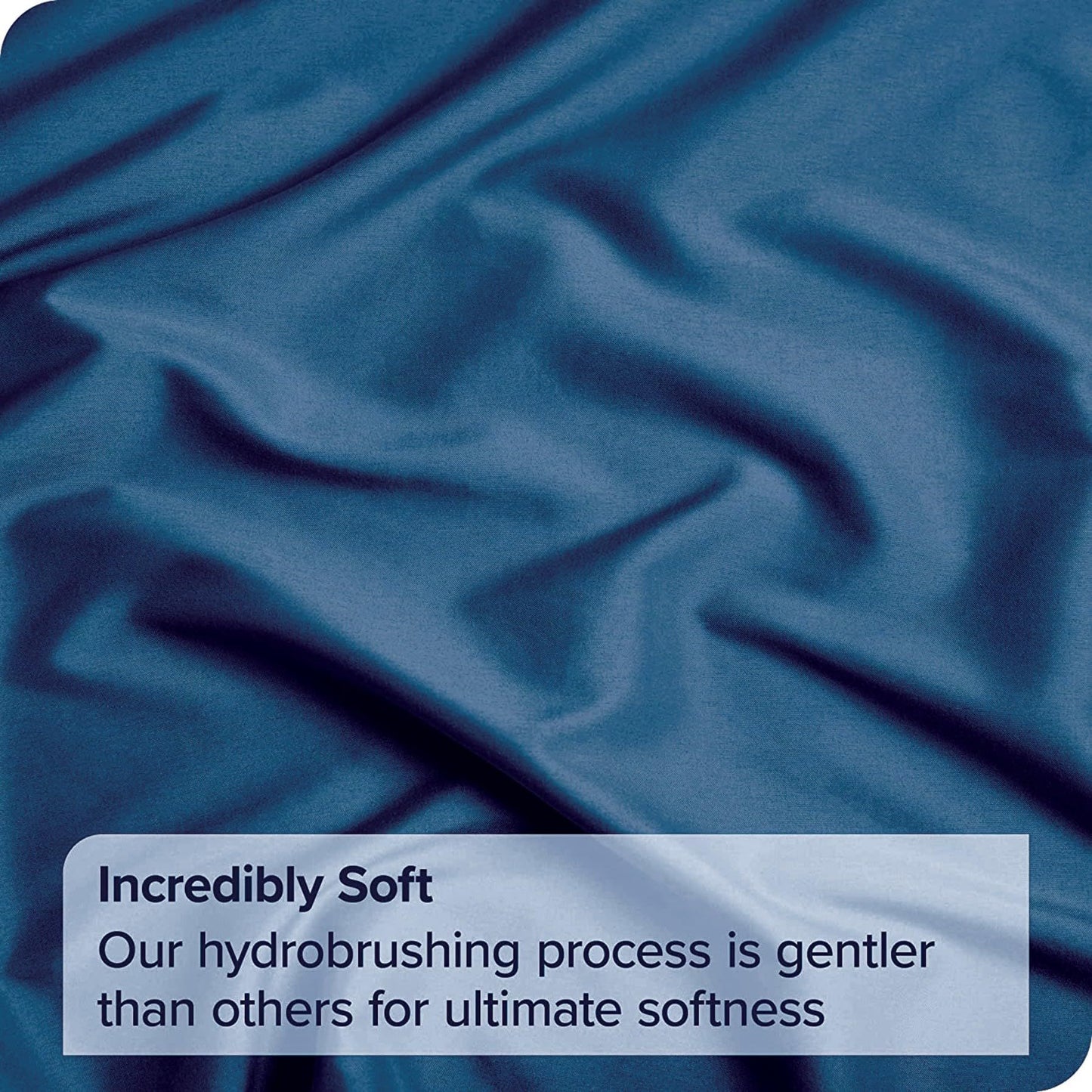 3 Piece Fitted Sheet Set- Fitted Sheet & Pillowcases -Breathable Bedding - Wrinkle, Fade, Stain Resistant- 40cm Deep Pocket Fitted Bed Sheet Set(Navy,King)