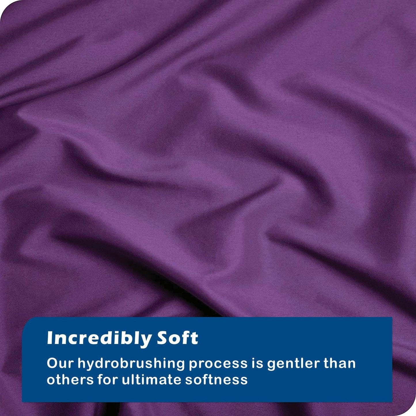 2 Piece Hotel Soft Microfiber Quilt Cover Set-2000TC Duvet/Donna Cover Set & Pillowcases -1 Quilt Cover Zipper Closure & 1 x Pillowcases-Breathable Bedding - Wrinkle, Fade, Stain Resistant(Purple,King Single)