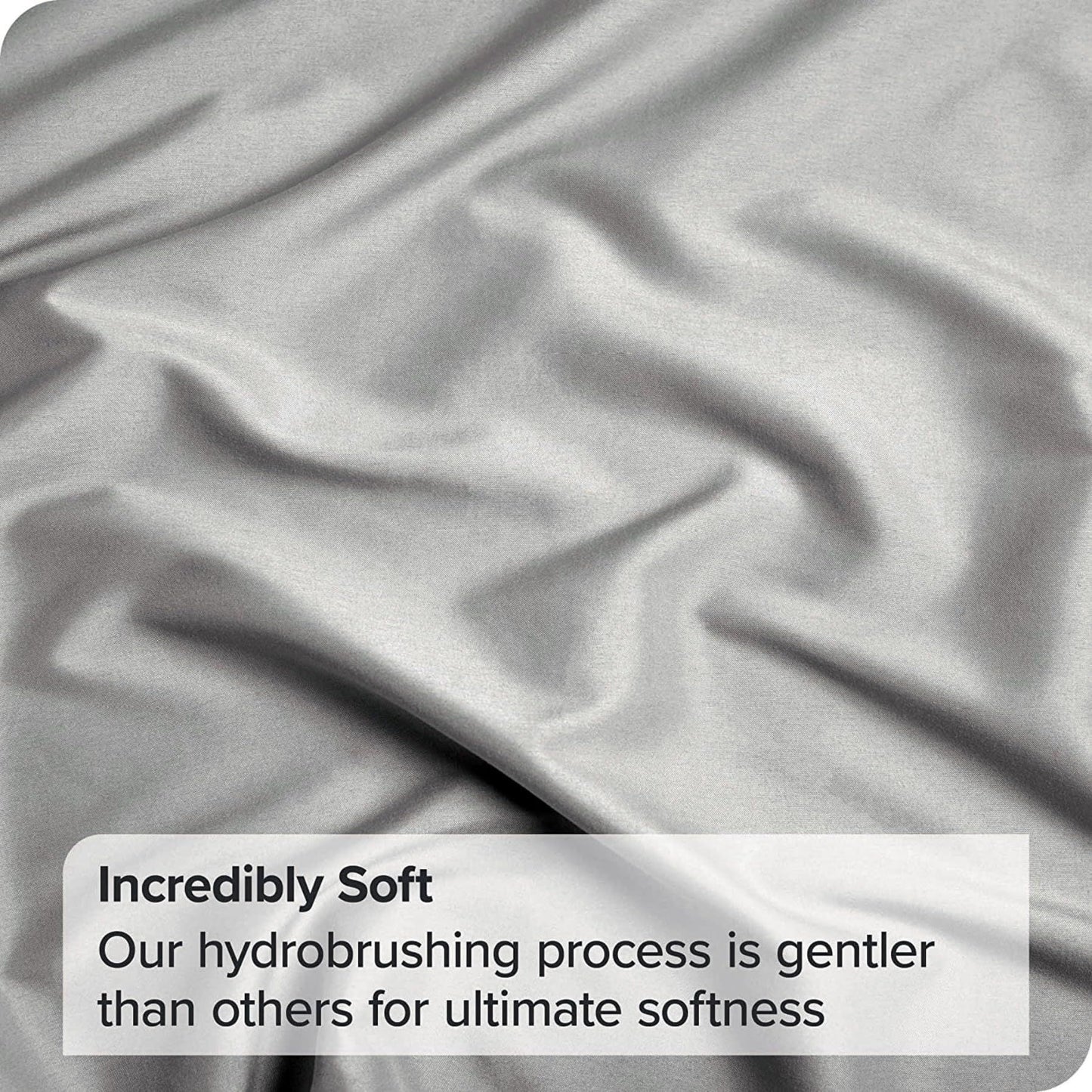 2 Piece Fitted Sheet Set- Fitted Sheet & Pillowcases -Breathable Bedding - Wrinkle, Fade, Stain Resistant- 40cm Deep Pocket Fitted Bed Sheet Set(Silver-gray,King Single)